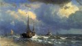 オランダの海岸の風景 ルミニズム ウィリアム・スタンリー・ハゼルタイン